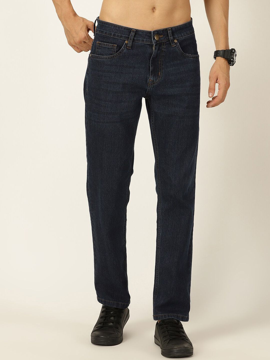 Men Smart Mid Rise Stretchable Jeans