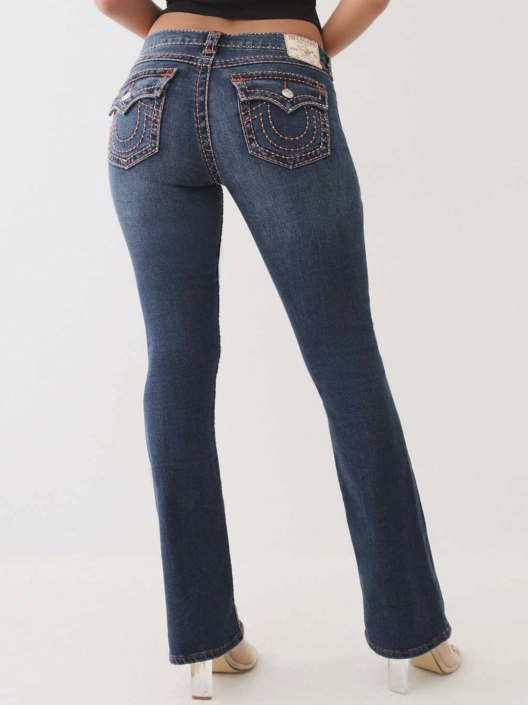 True Religion Women Cotton Mid-Rise Bootcut Jeans - Image 2