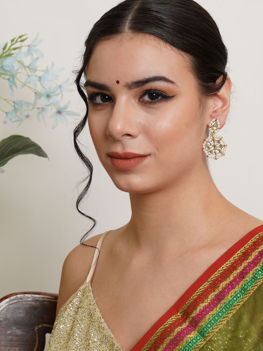 Set of 4 Gold-Plated Classic Studs Earrings - Image 4