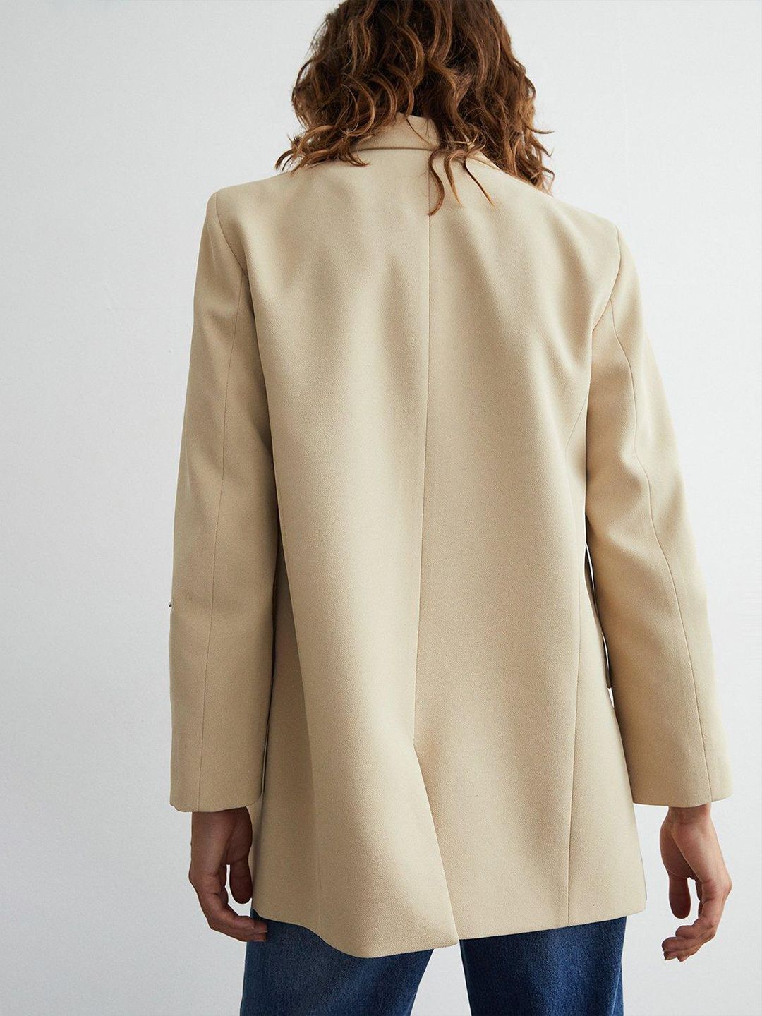 Relaxed Fit Front-Open Blazer - Image 3