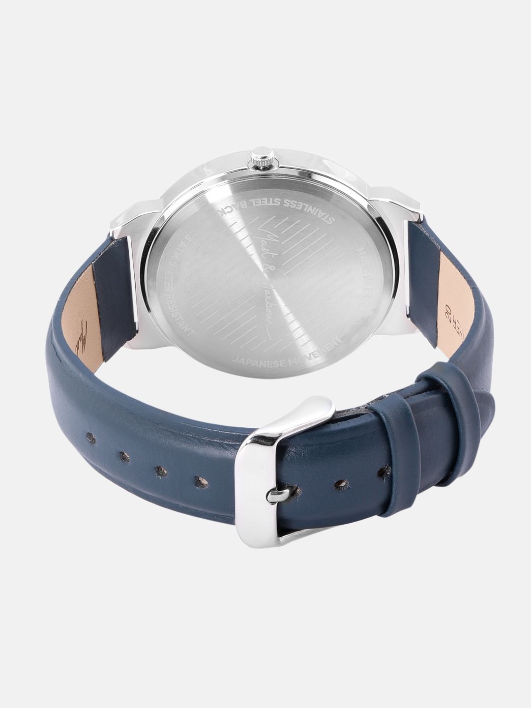 Unisex Brass Dial & Leather Straps Analogue Watch - Image 4