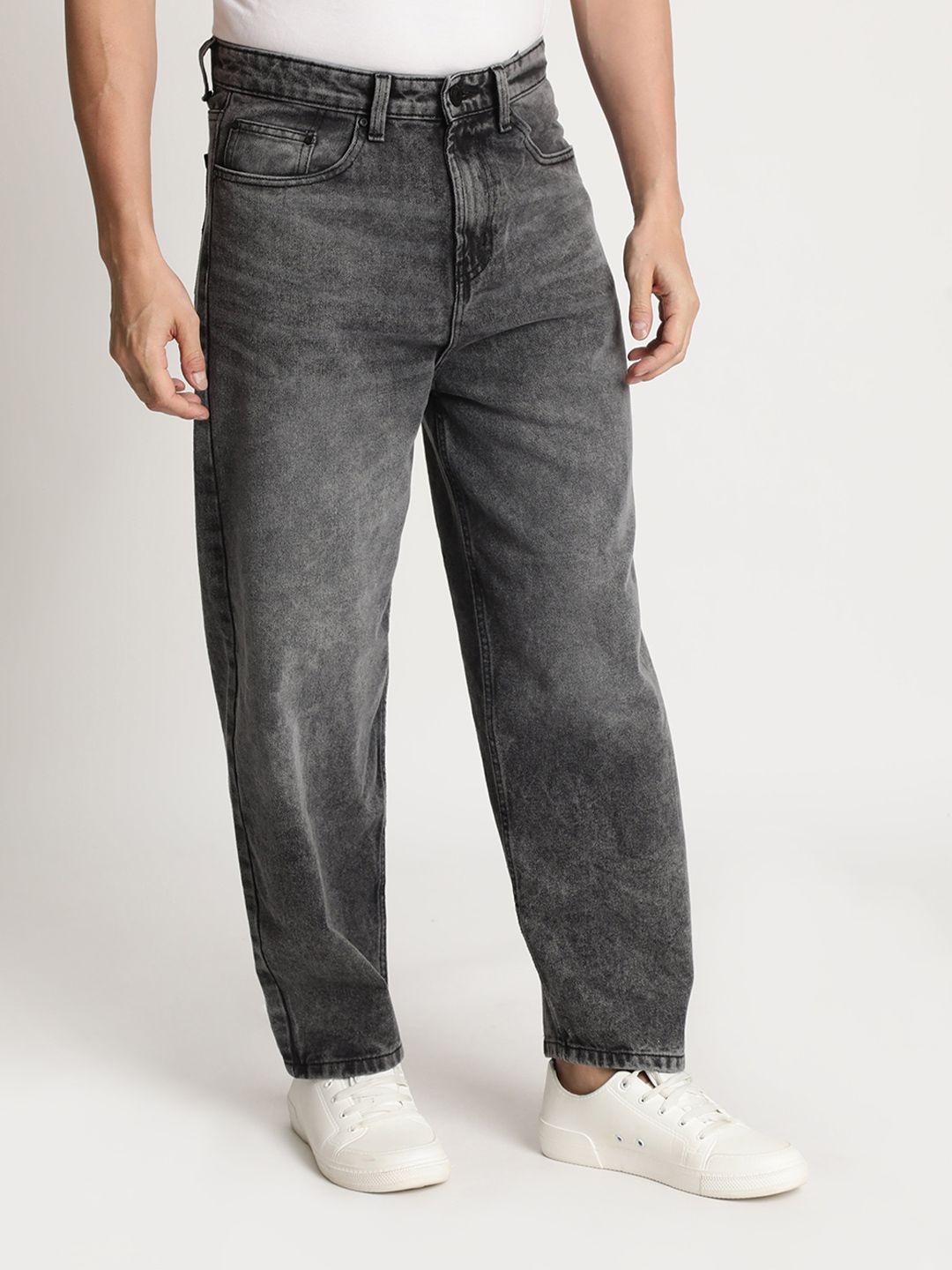 The Lifestyle Co Men Baggy Fit Heavy Fade Jeans - Image 2