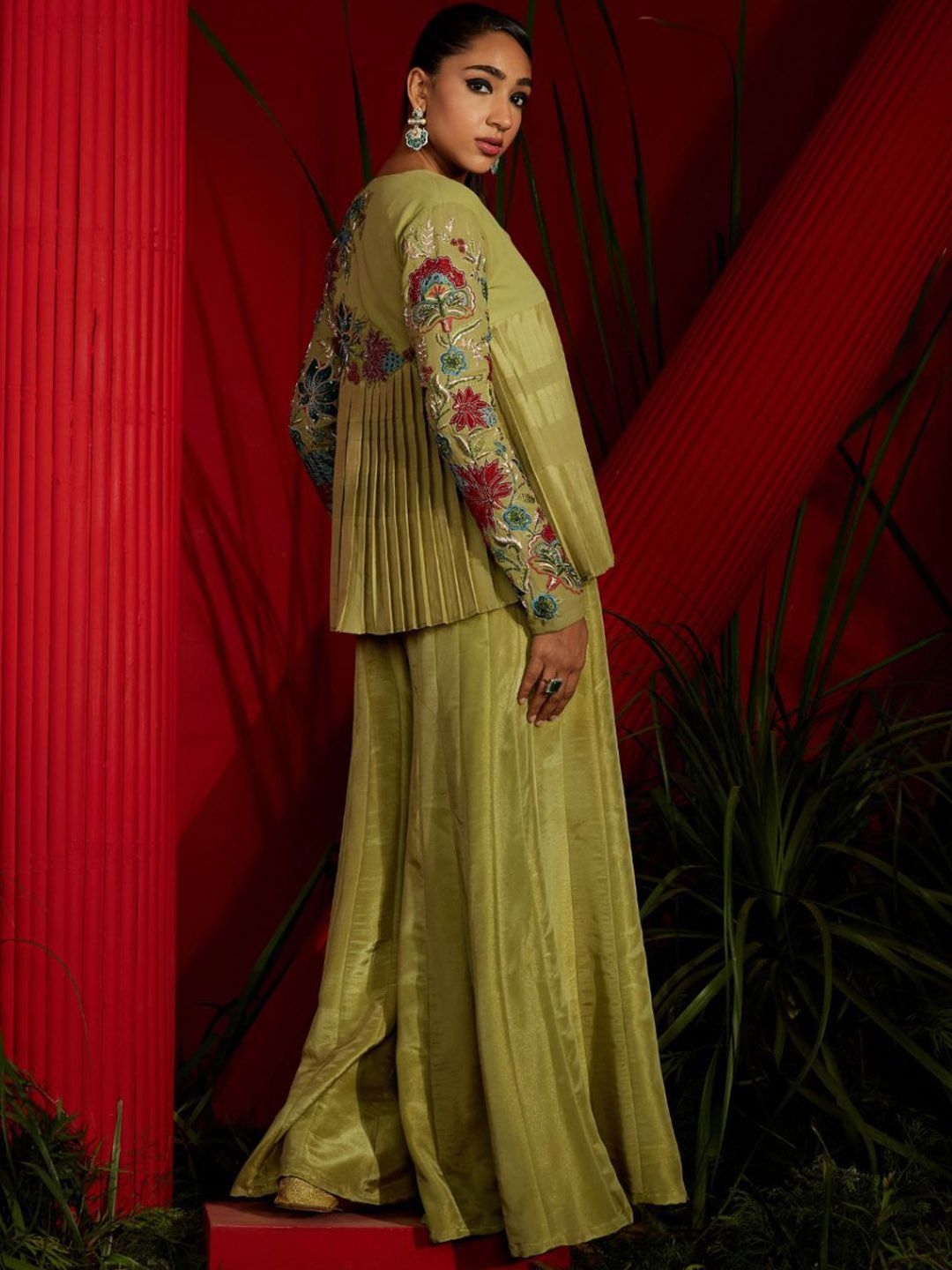 Embroidered Long Sleeve Top & Trouser - Image 4