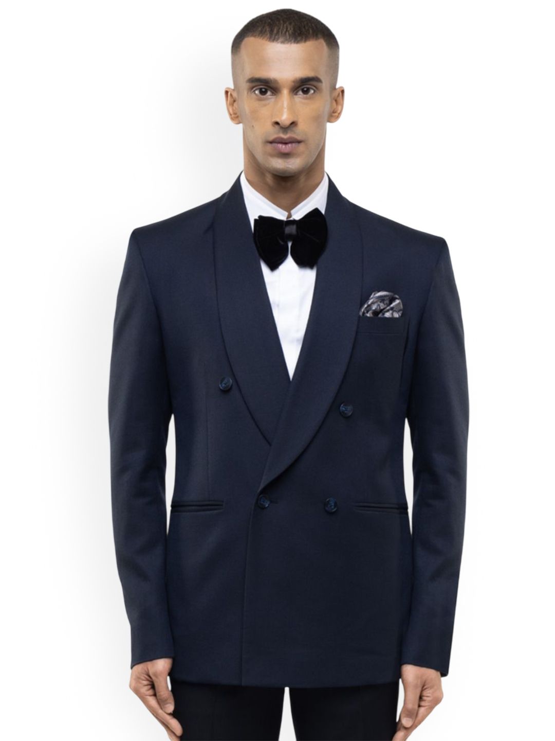 Shawl Collar Double-Breasted Three-Piece Suit - Image 3