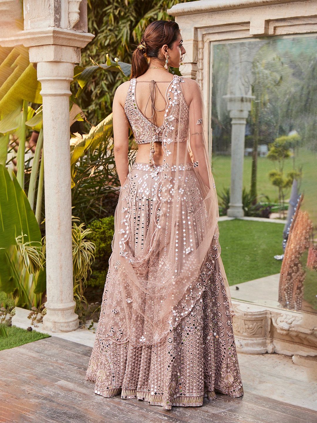 Mehak Murpana Embroidered Ready to Wear Lehenga & Blouse With Dupatta - Image 3