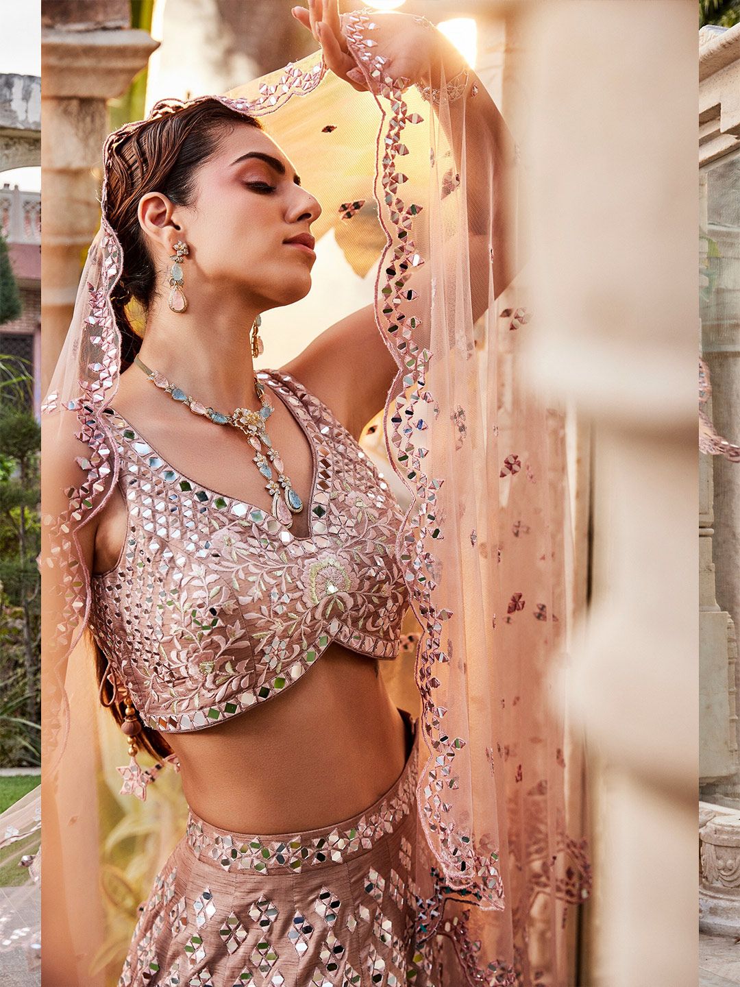 Mehak Murpana Embroidered Ready to Wear Lehenga & Blouse With Dupatta - Image 2