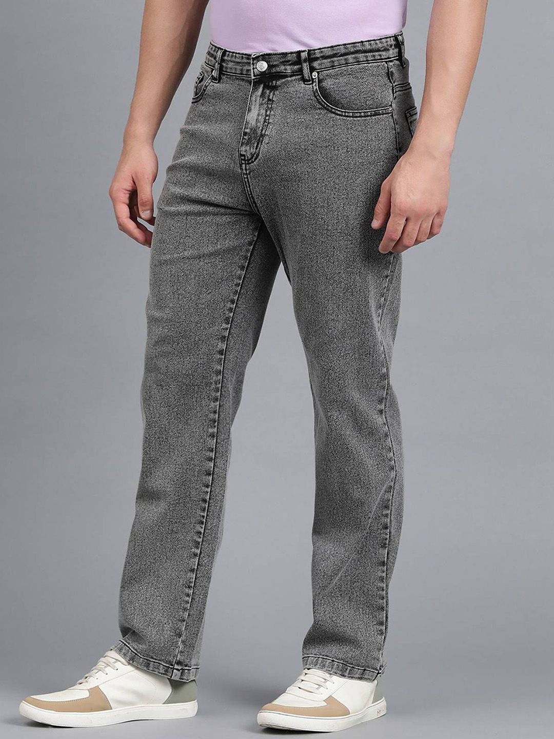 Men Regular Fit Mid-Rise Stretchable Jeans - Image 3
