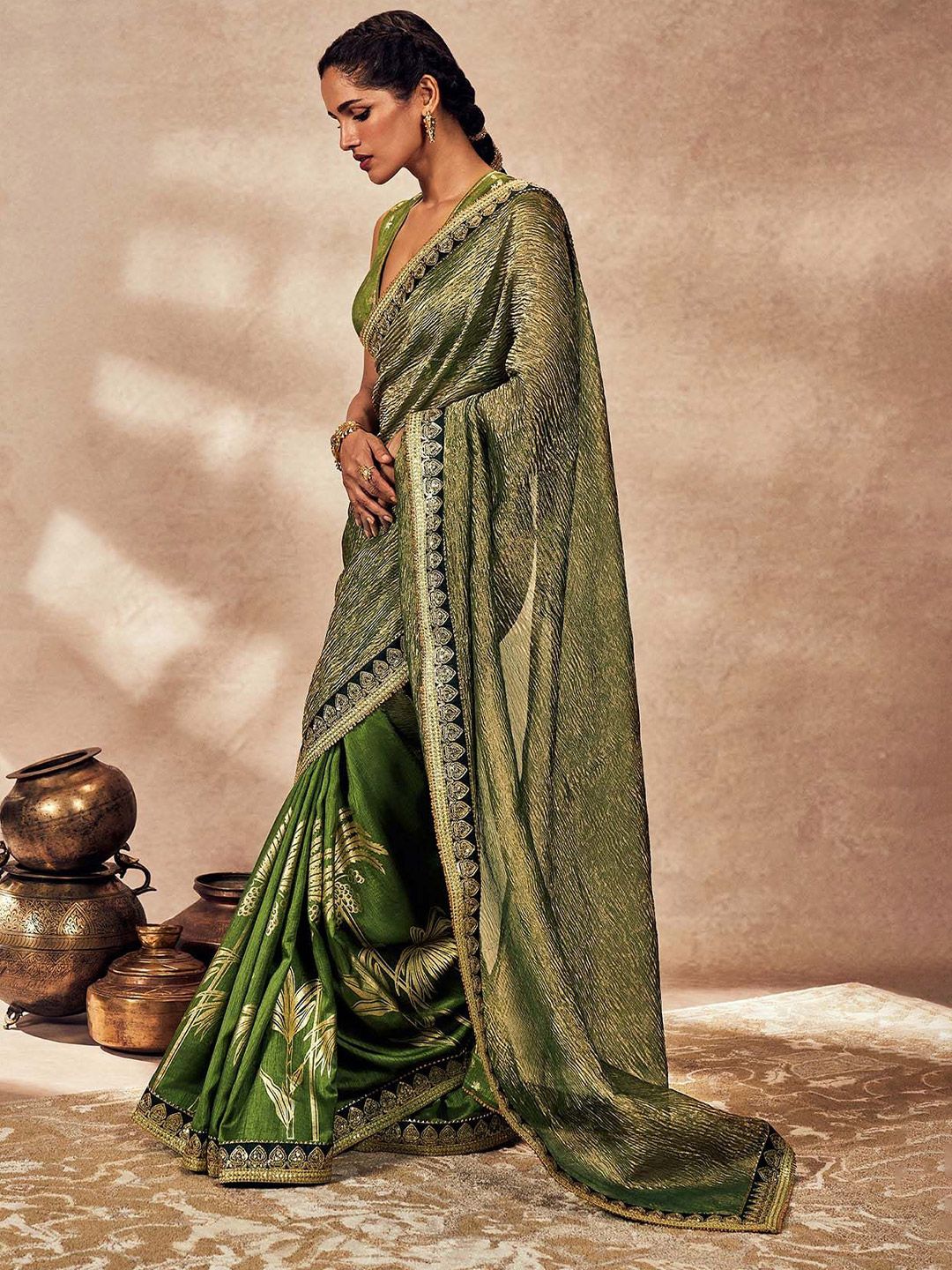 Masaba Sequinned Celebrity Saree - Image 3