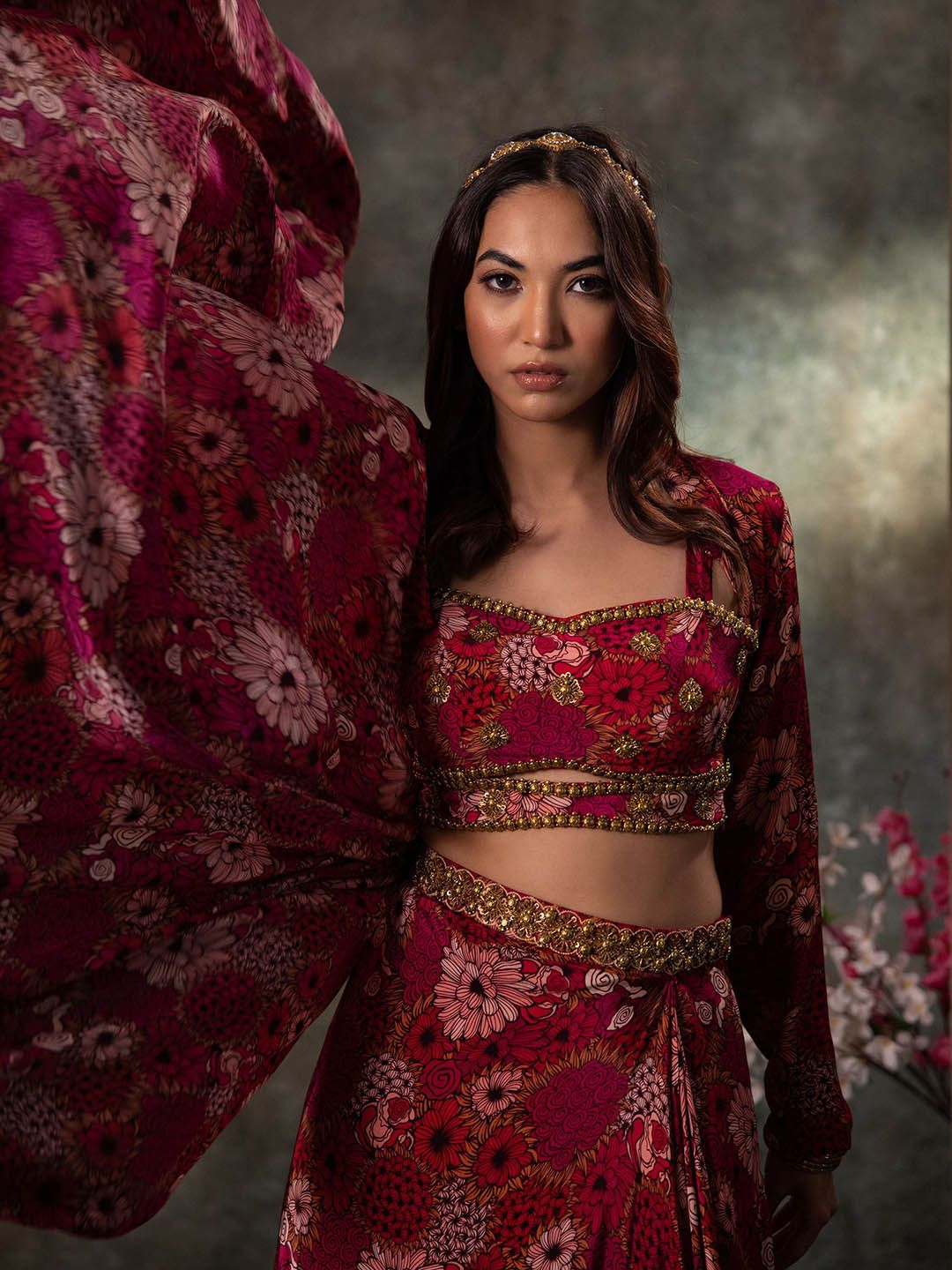 Women Printed Sleeveless Co-Ords - Image 2