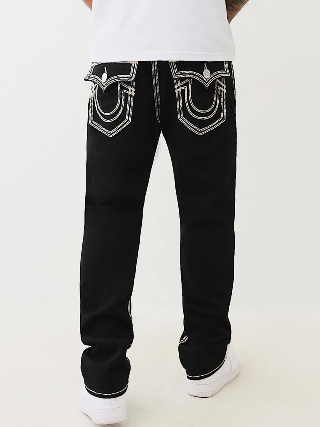 True Religion Super QT Ricky Straight Fit Mid Rise Solid Jeans - Image 2
