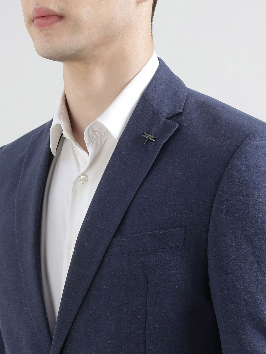 Notched Lapel Single Breasted Blazer