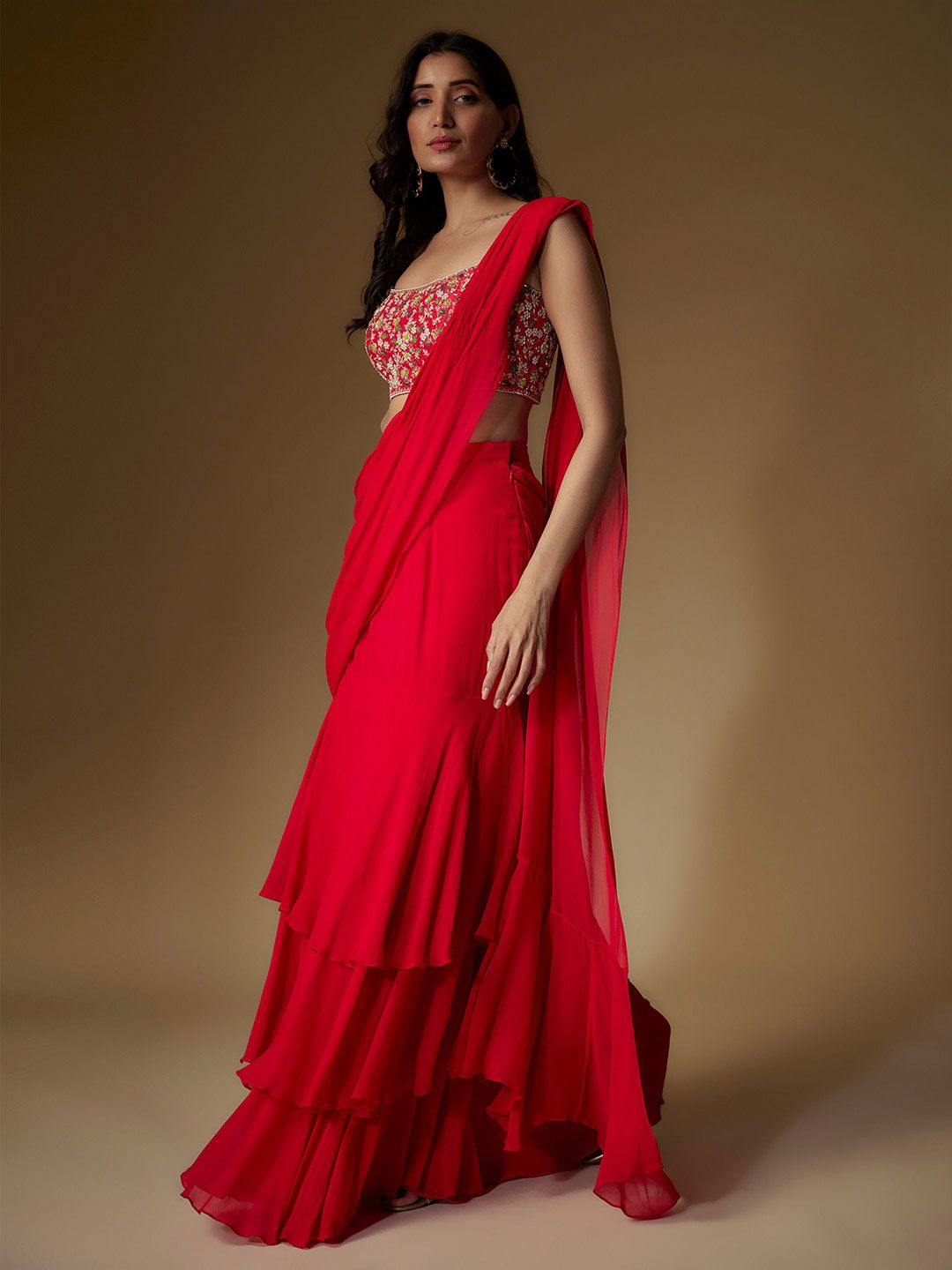 Maisolos Pure Georgette Ready to Wear Saree