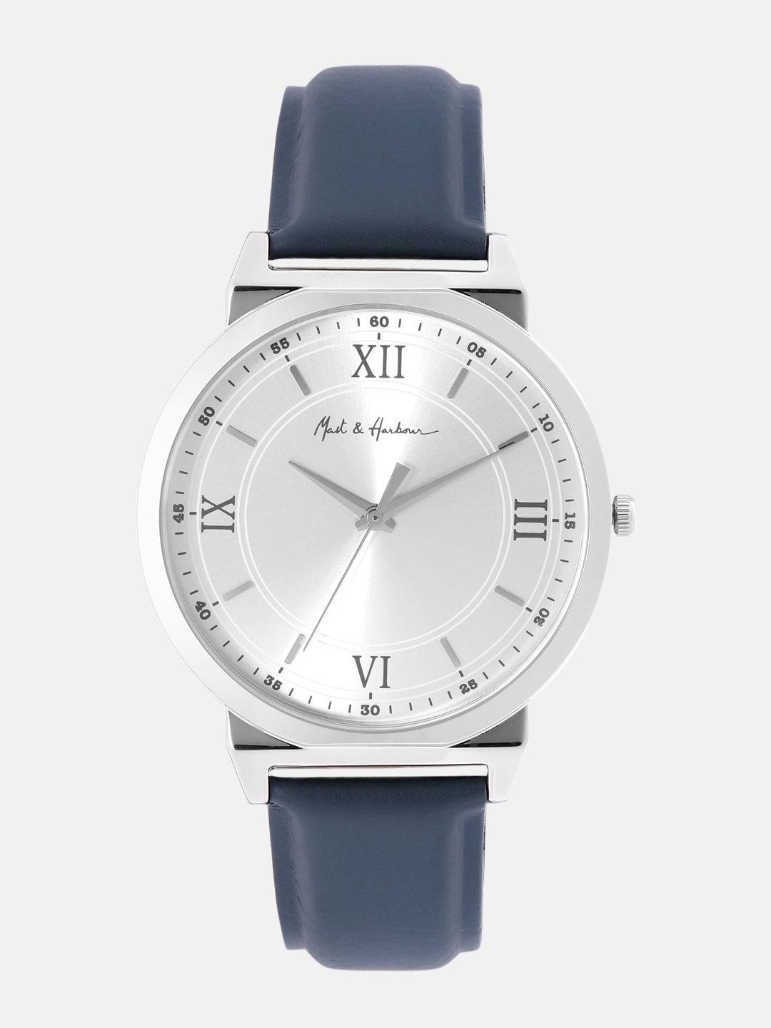 Unisex Brass Dial & Leather Straps Analogue Watch - Image 3
