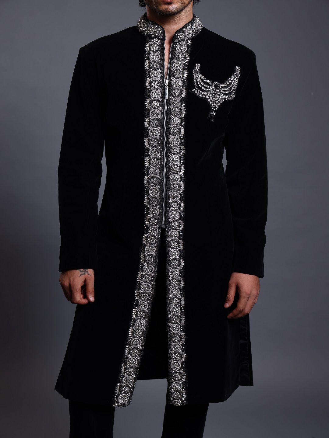Embellished Sherwani Set - Image 2