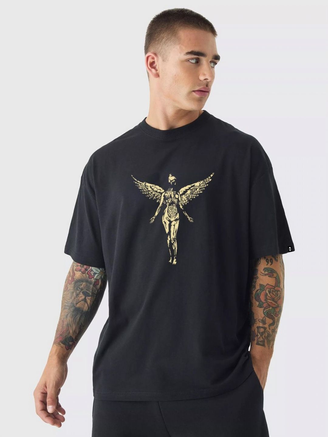 Men Nirvana Printed Oversized T-shirt - Image 3