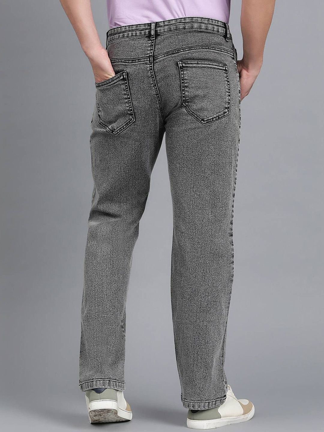 Men Regular Fit Mid-Rise Stretchable Jeans - Image 4