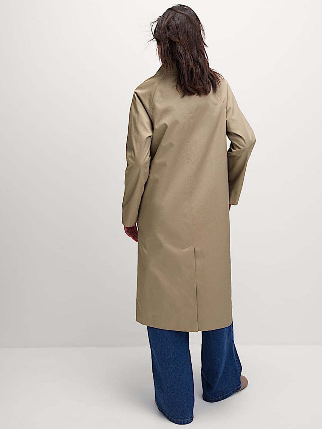 Women Single-Breasted Stormwear Longline Car Coat - Image 4