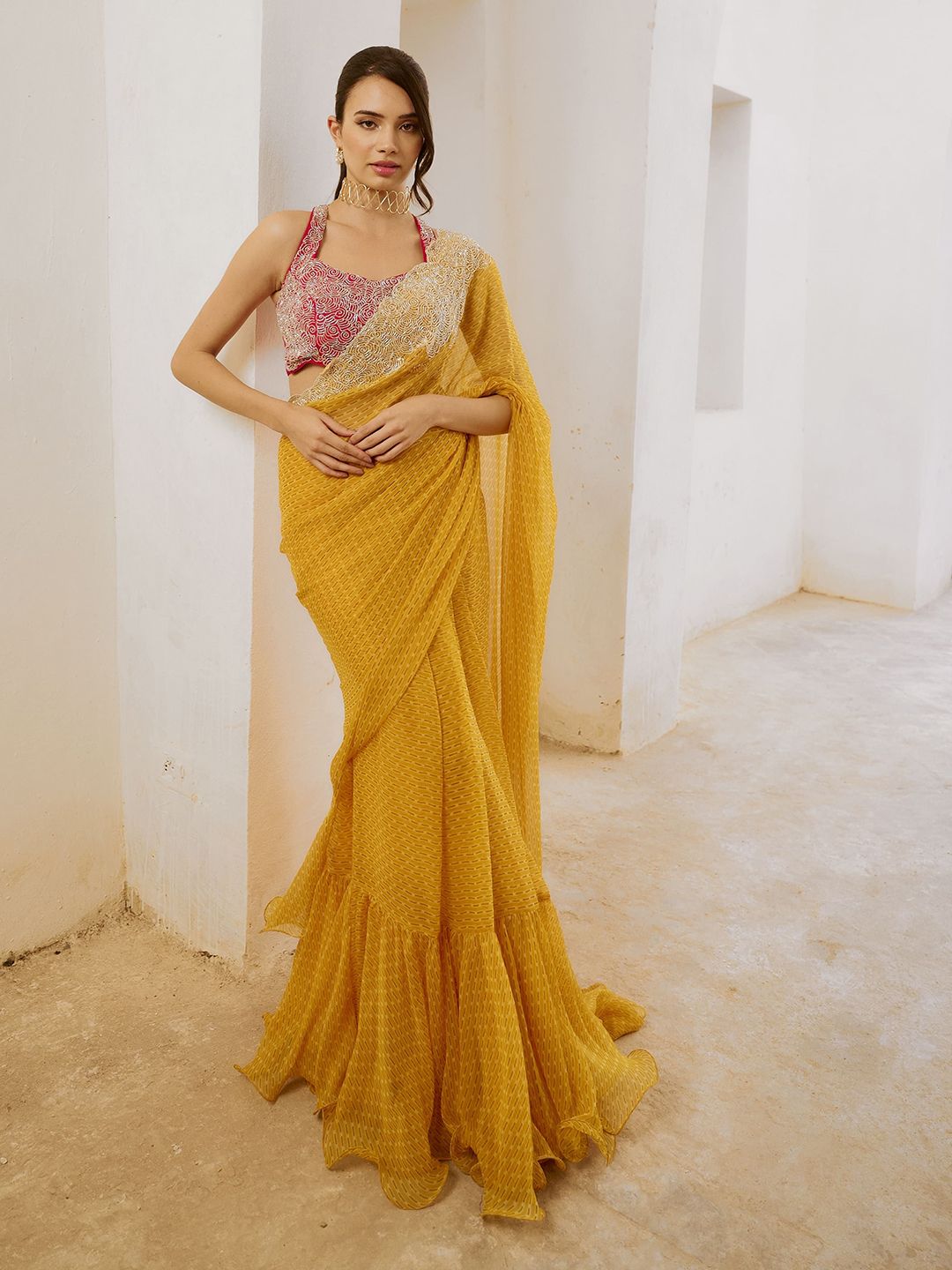 Pallavi Jaipur Silk Blend Saree - Image 3