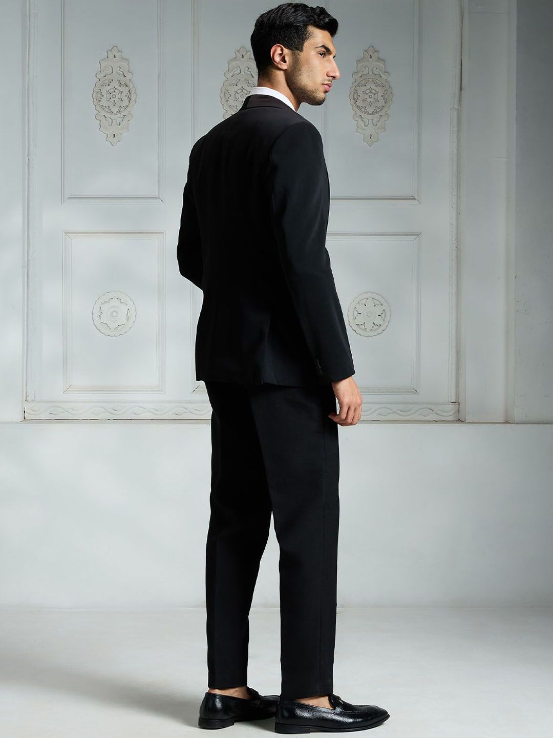 Rivaar By Rocky Star Men Shawl Collar Single Breasted Blazer - Image 3