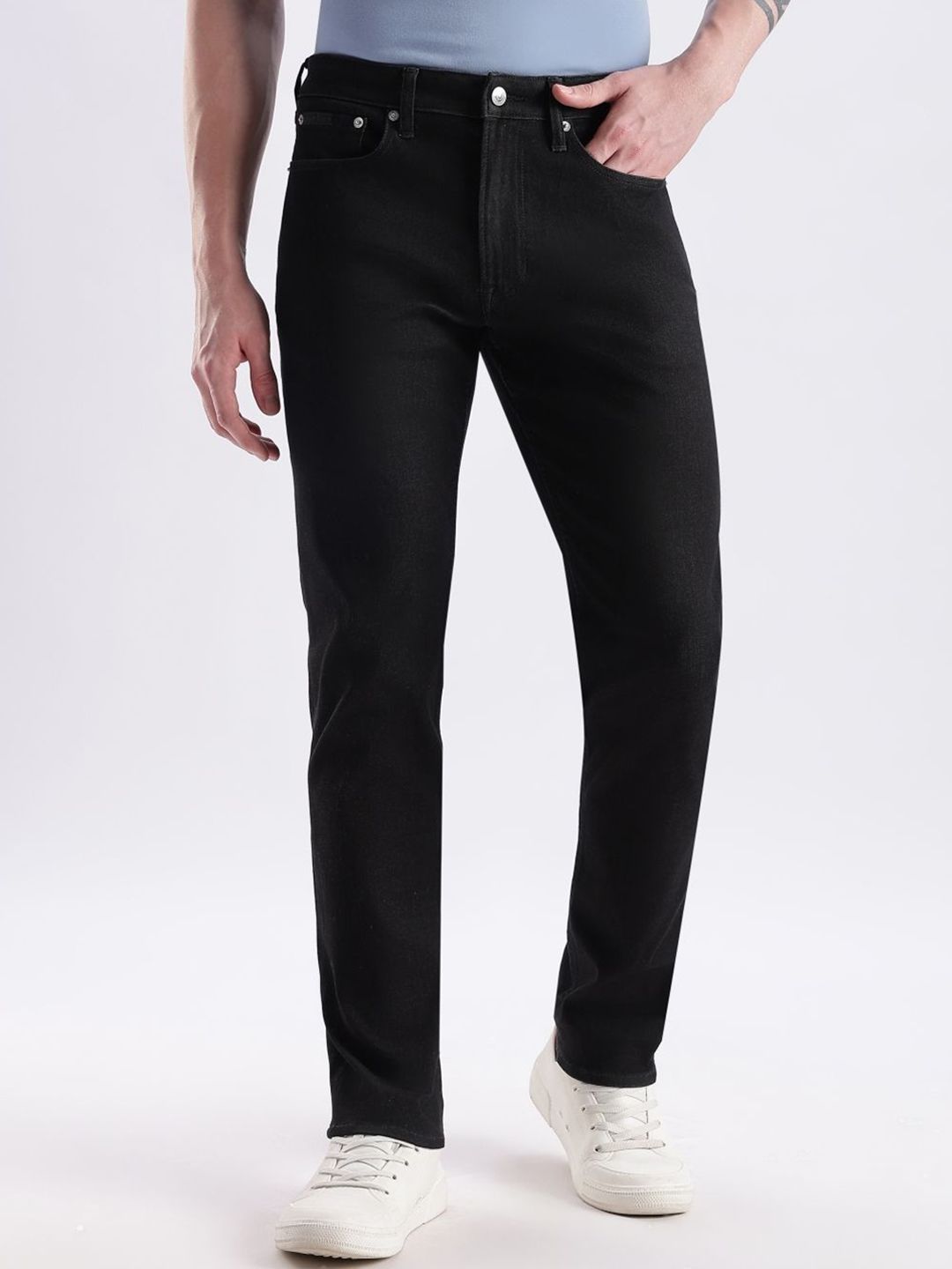 Men Slim Fit Mid-Rise Jeans
