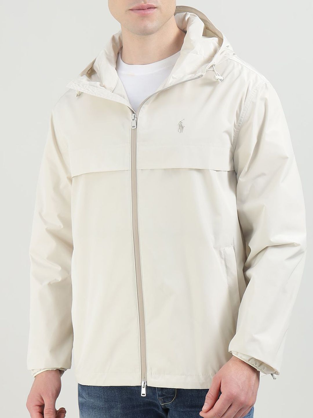 Men Hooded Solid Casual Windcheater Padded Jacket