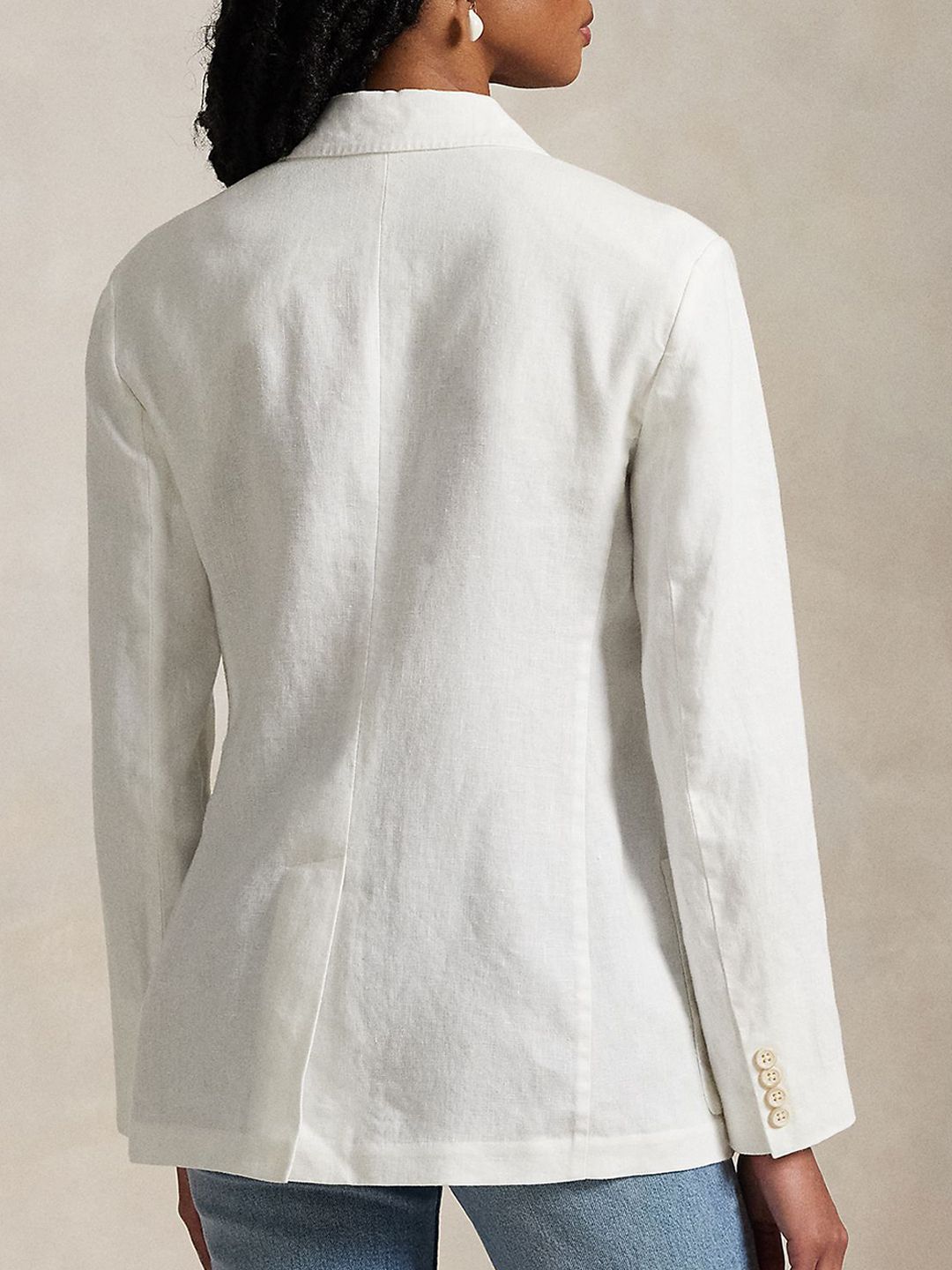 Polo Ralph Lauren Linen Slim-Fit Double-Breasted Formal Blazer - Image 3