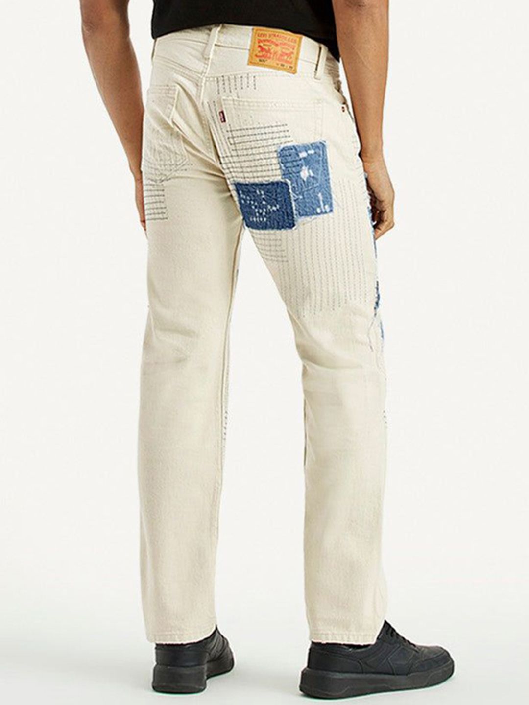 Men Relaxed Fit Mid-Rise Cotton Jeans - Image 3