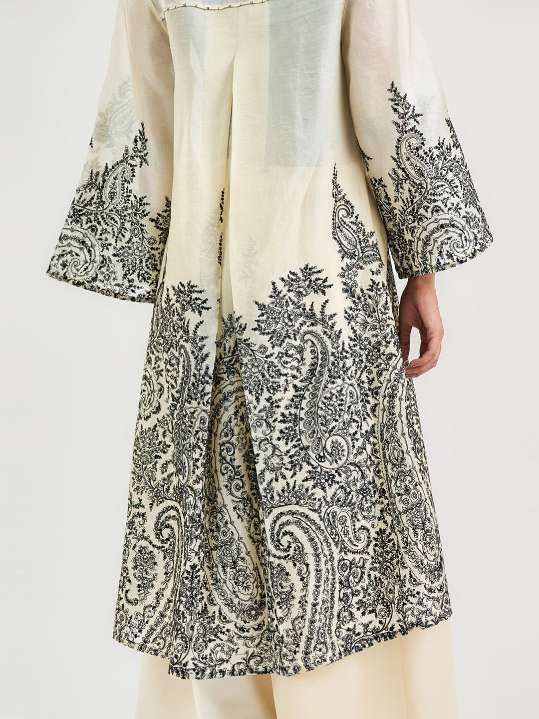 Floral Printed Longline Tailored Jacket - Image 3