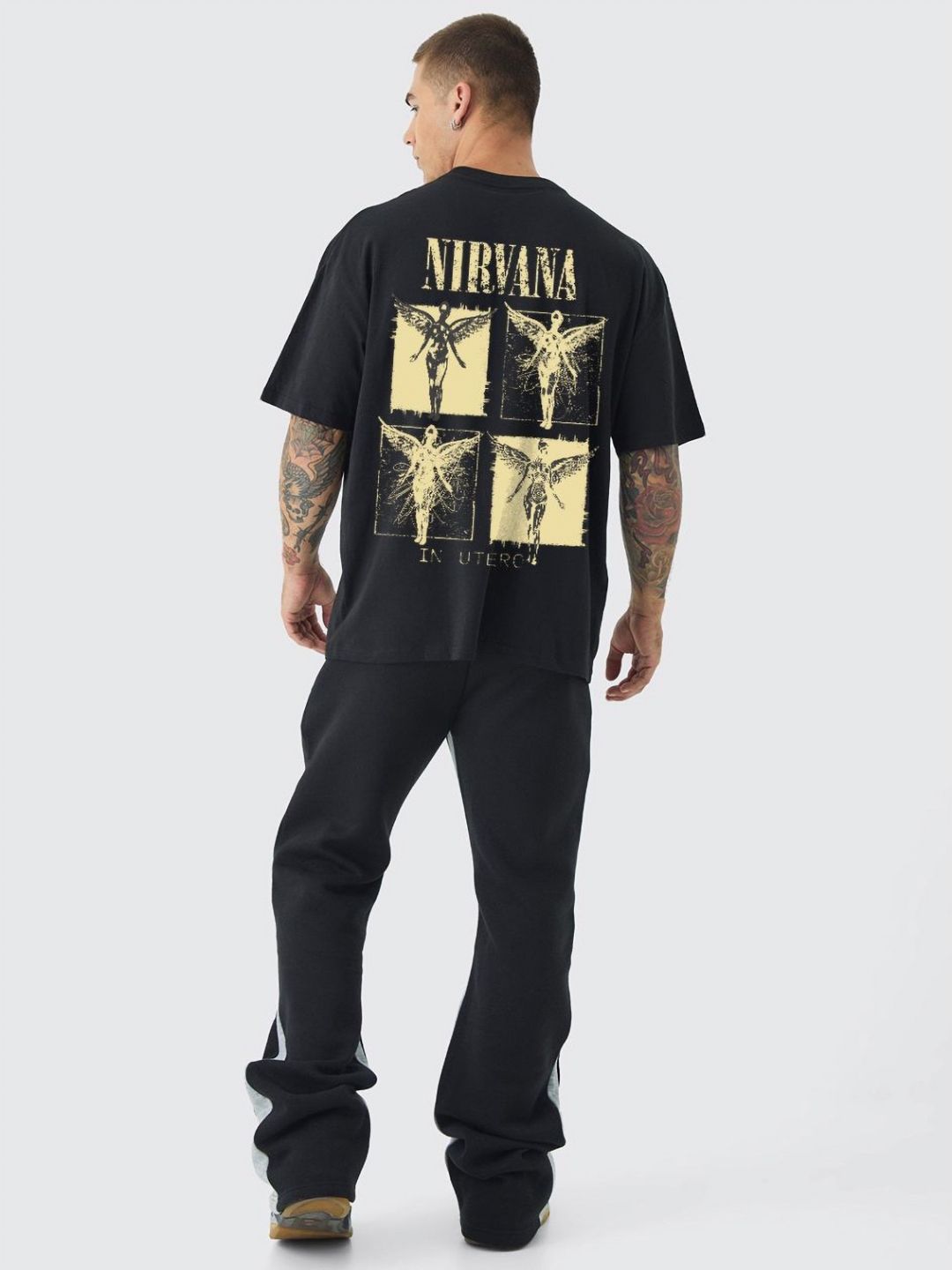 Men Nirvana Printed Oversized T-shirt - Image 4