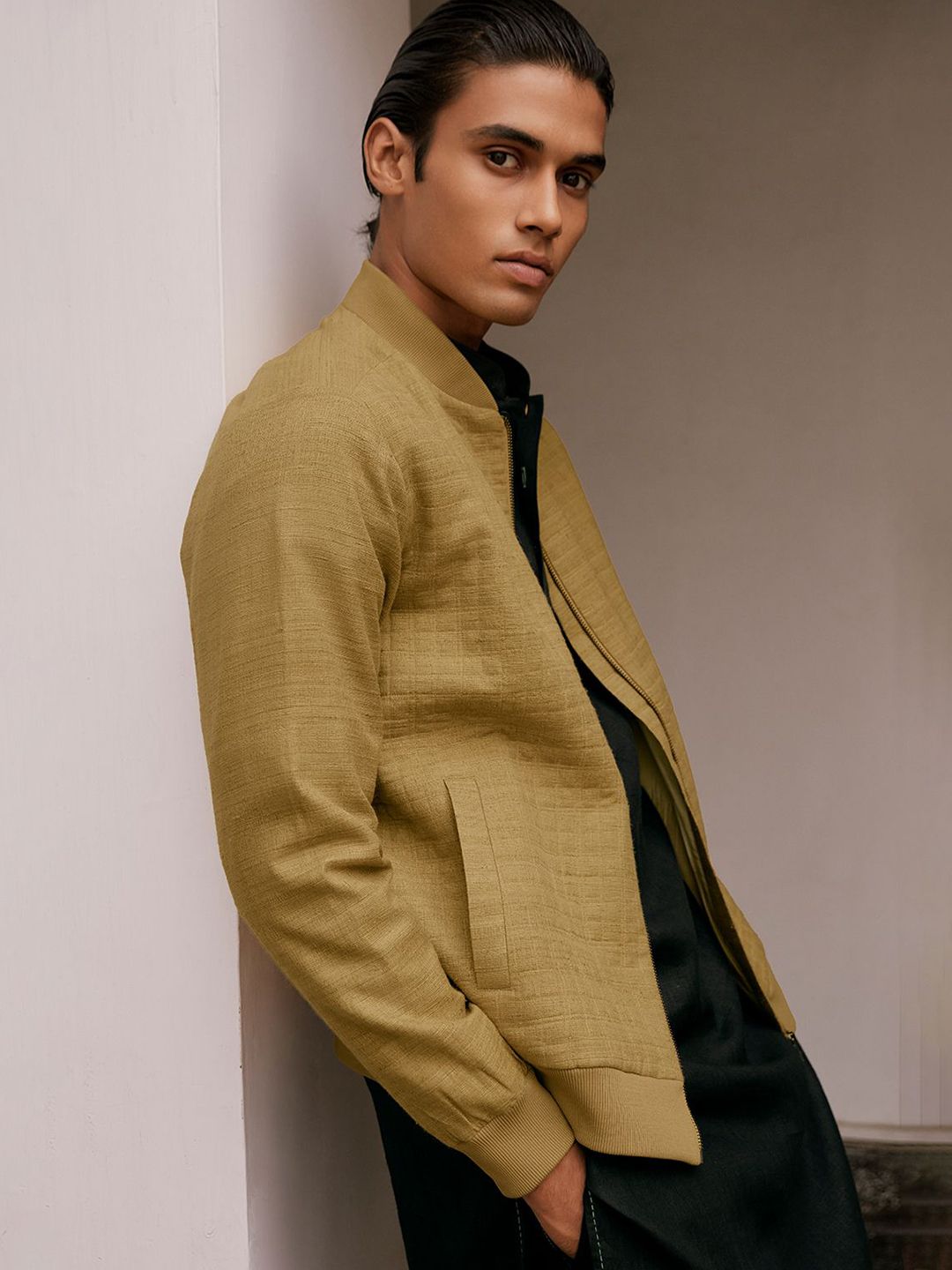 Heritage Men Quilted Lightweight Tailored Bomber Jacket - Image 2