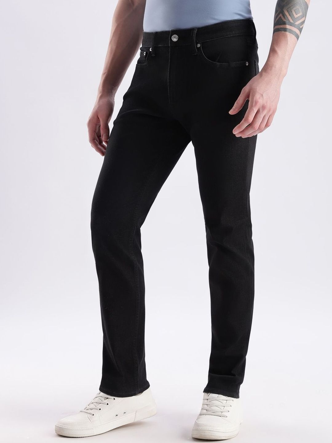 Men Slim Fit Mid-Rise Jeans - Image 2