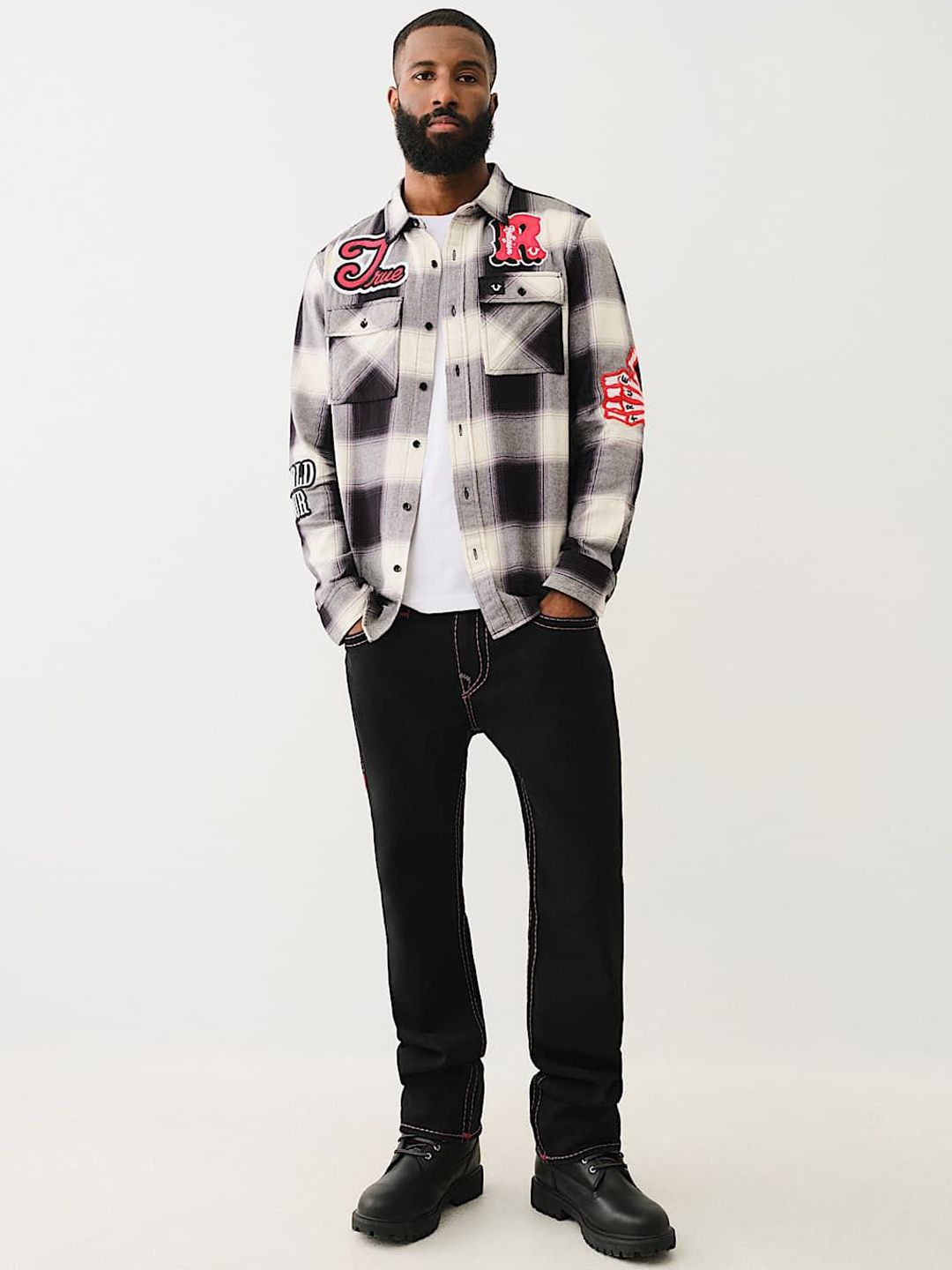 Pickstitch Ricky Straight Fit Mid Rise Solid Jeans