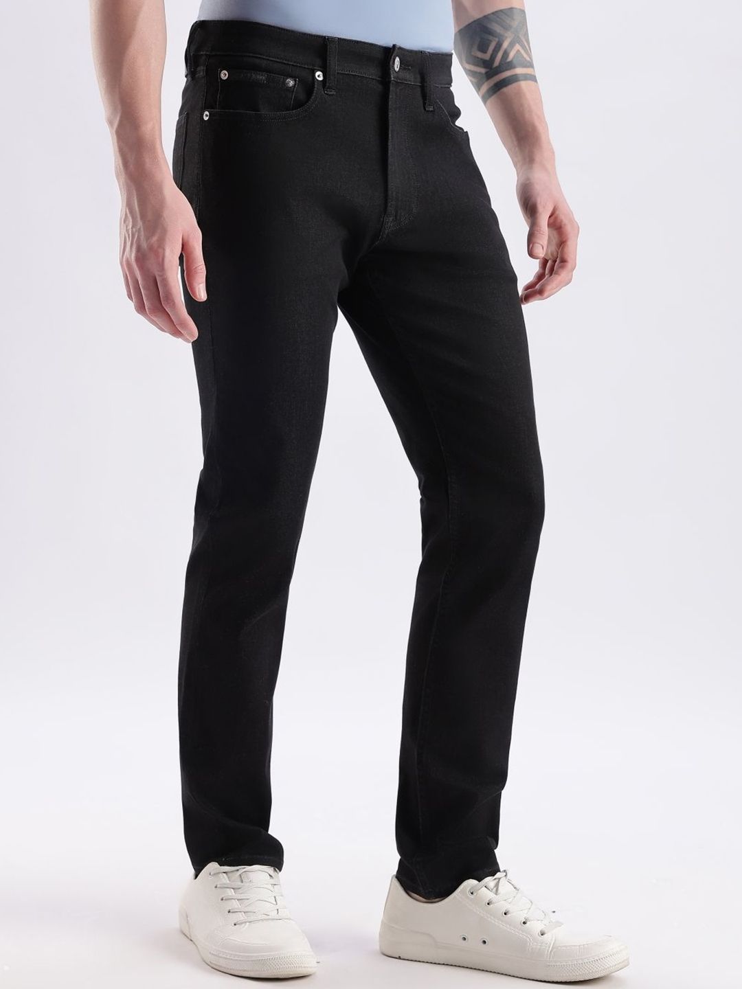 Men Slim Fit Mid-Rise Jeans - Image 2