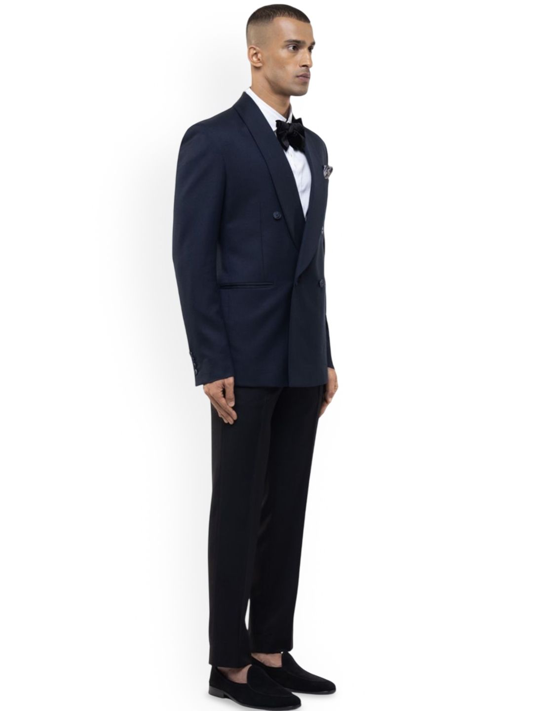 Shawl Collar Double-Breasted Three-Piece Suit - Image 2
