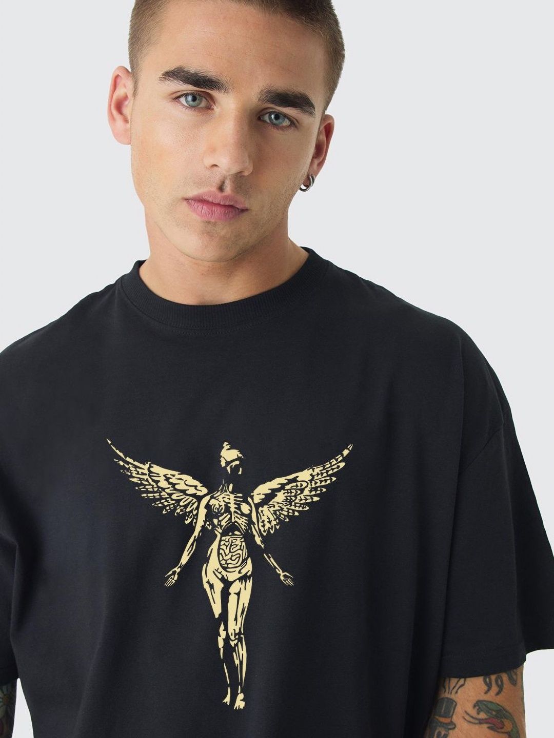 Men Nirvana Printed Oversized T-shirt - Image 2
