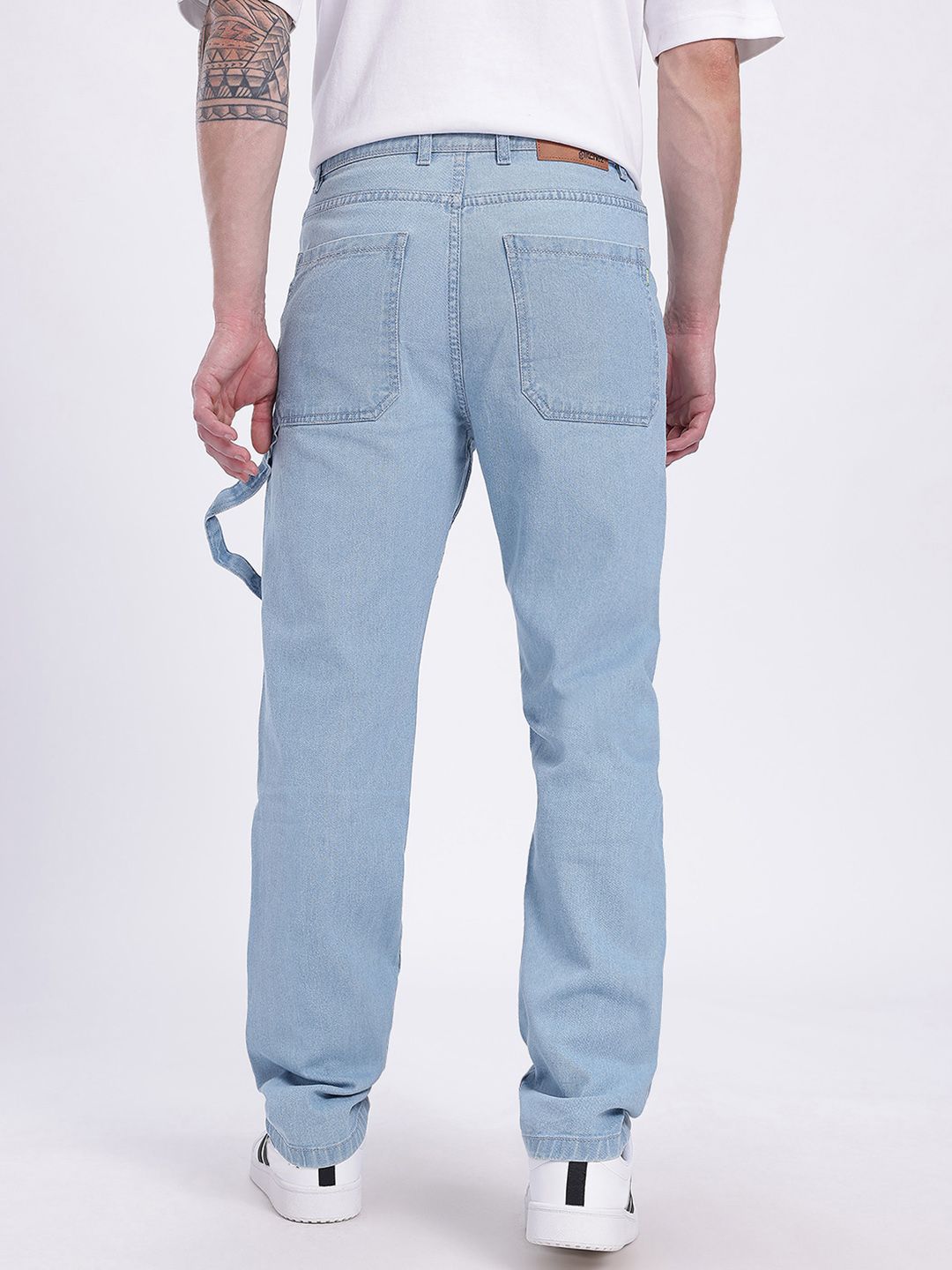 Men Raw Edge Ripped Regular Fit Jeans - Image 5