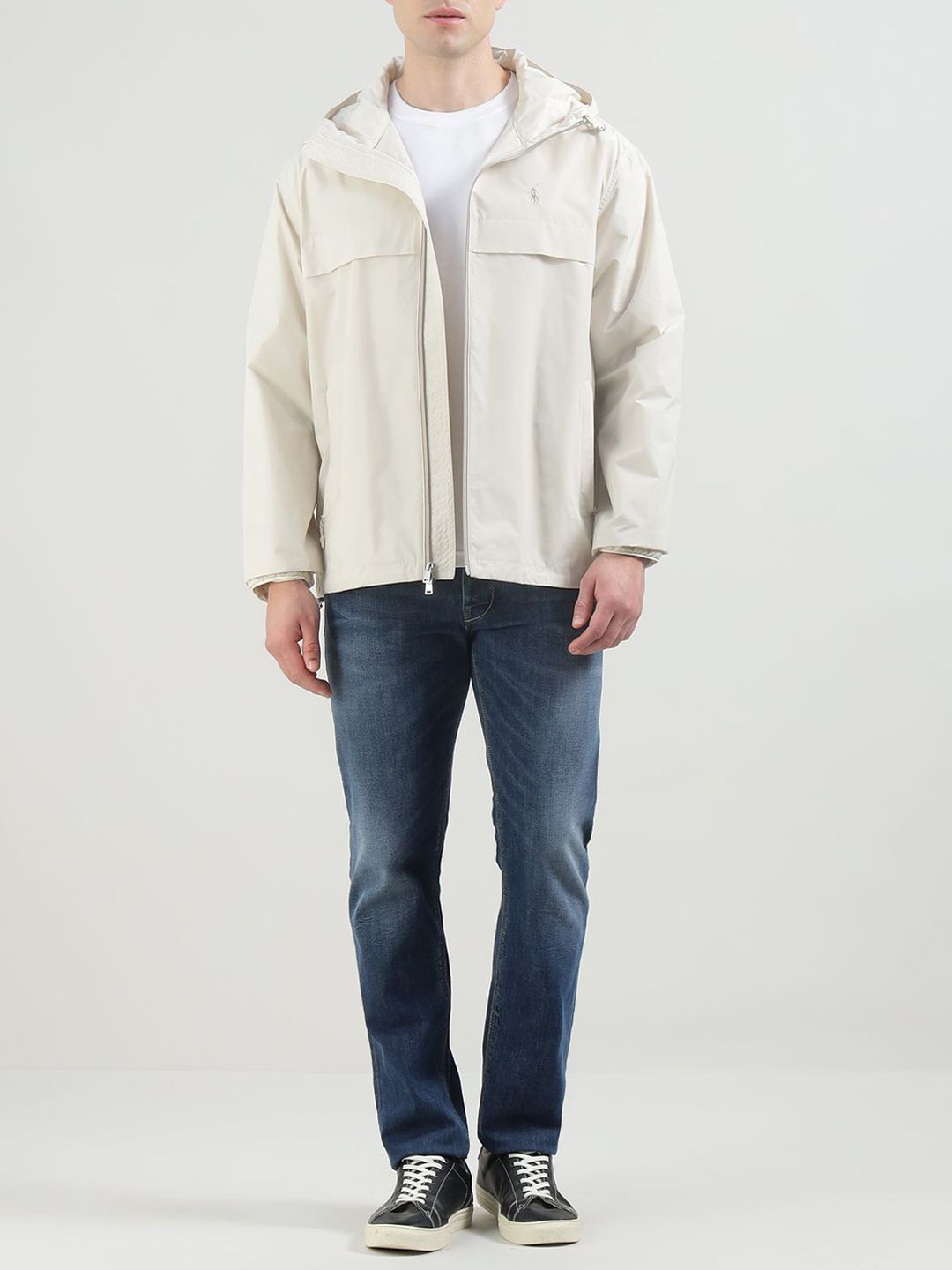 Men Hooded Solid Casual Windcheater Padded Jacket - Image 4