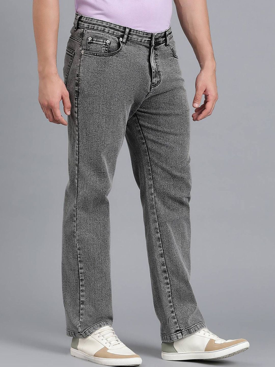 Men Regular Fit Mid-Rise Stretchable Jeans - Image 2