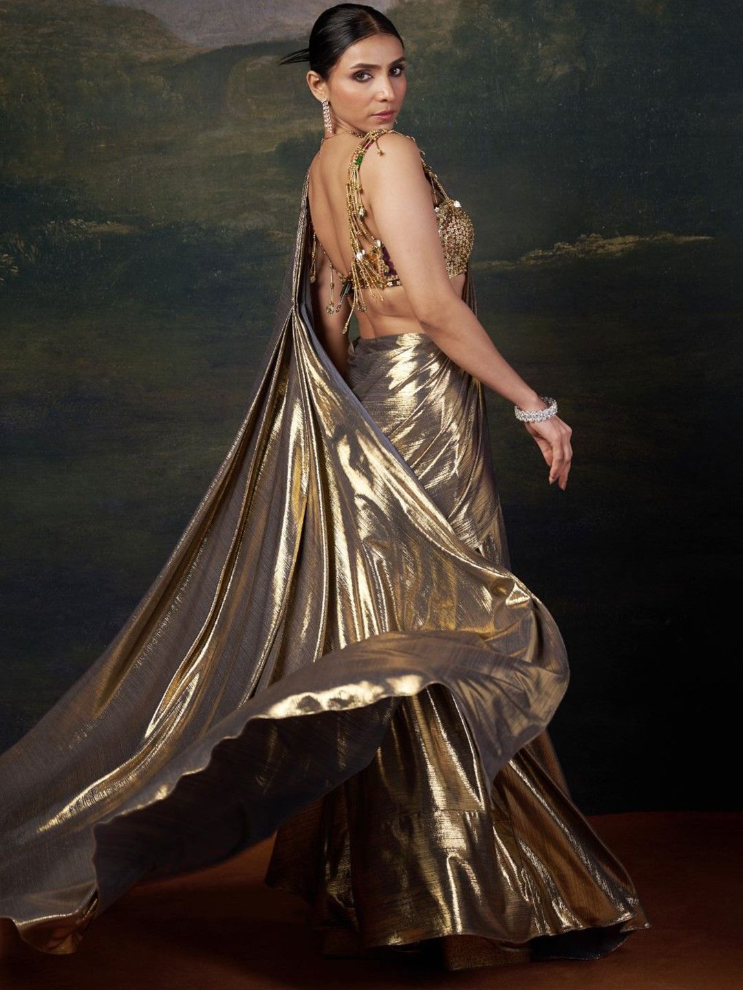 Embellished Saree - Image 2