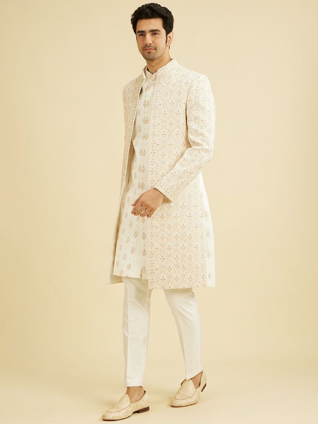 Embroidered Sherwani Set - Image 3
