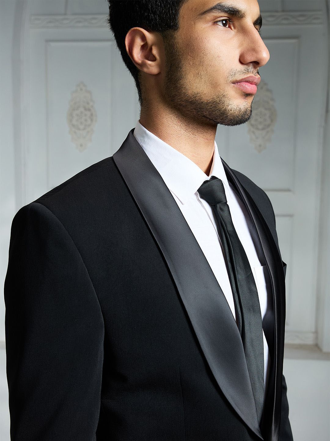 Rivaar By Rocky Star Men Shawl Collar Single Breasted Blazer - Image 2