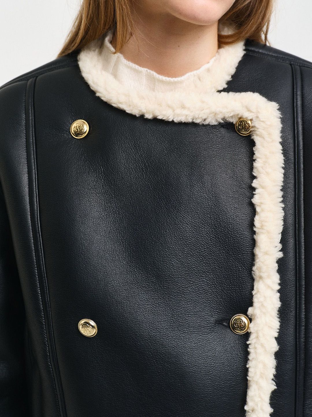 Women Crop Tailored Jacket - Image 3