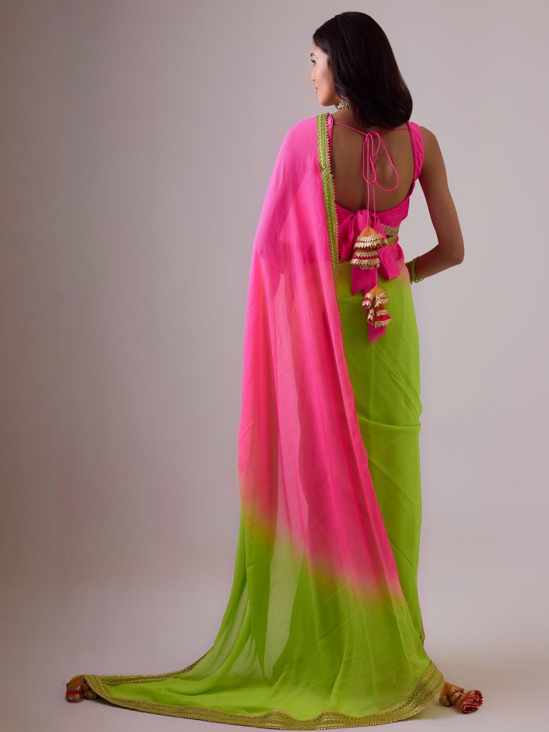 Ombre Gotta Patti Saree - Image 2