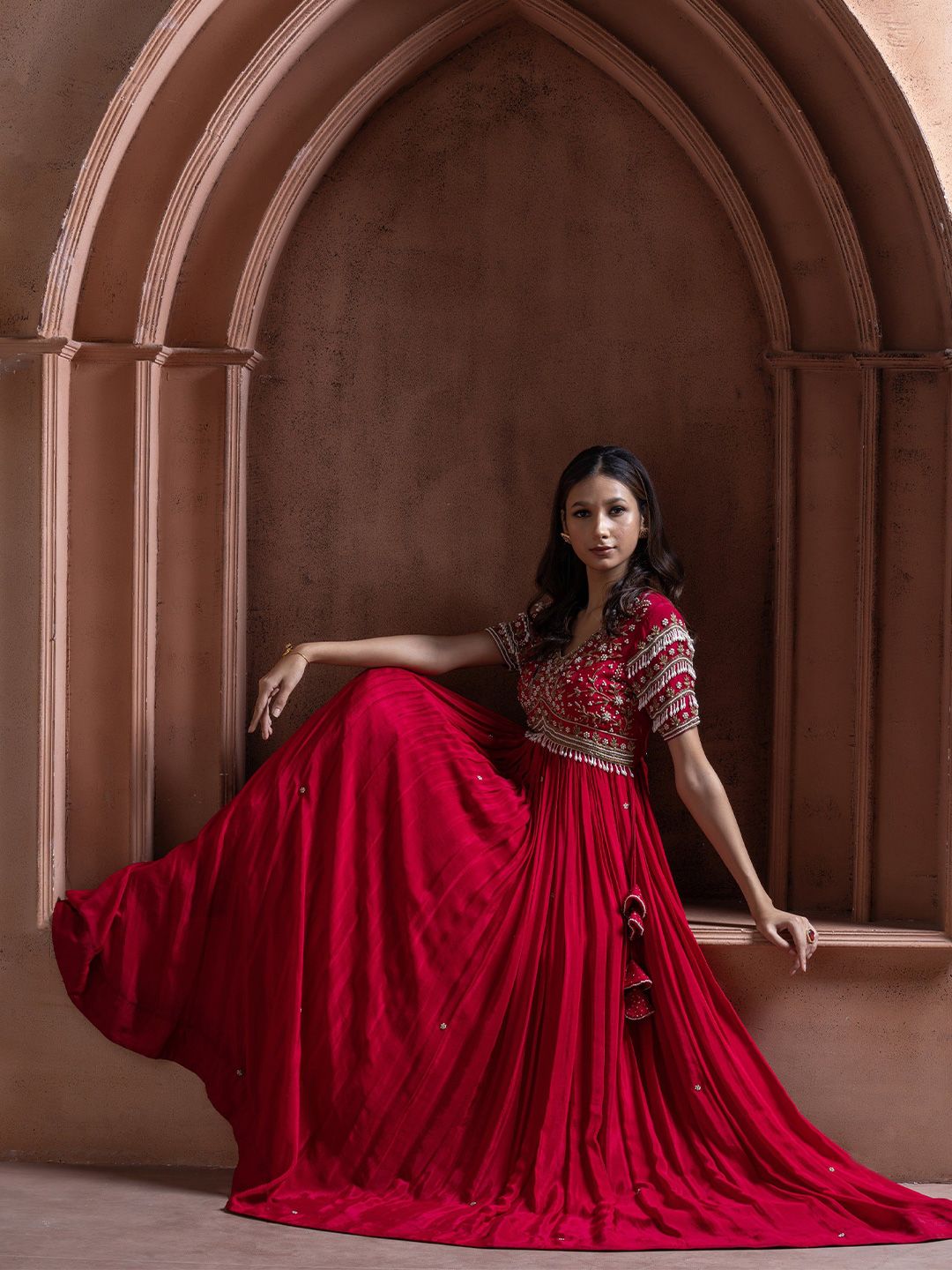 GloballyRonakRBafna Chiffon Maxi Dress - Image 2