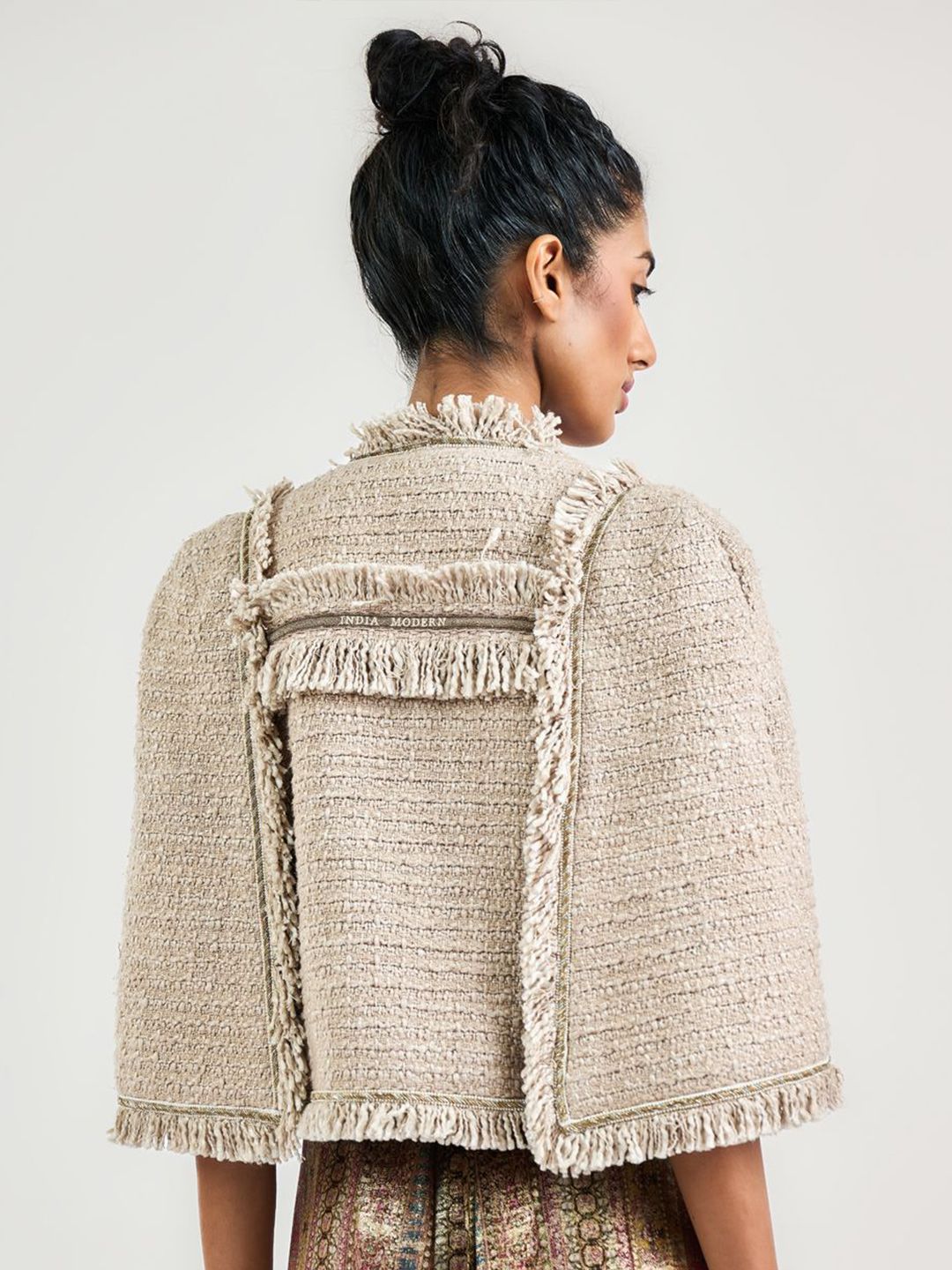 OTT Tarun Tahiliani Women Animal Printed Flared Sleeve Top - Image 3